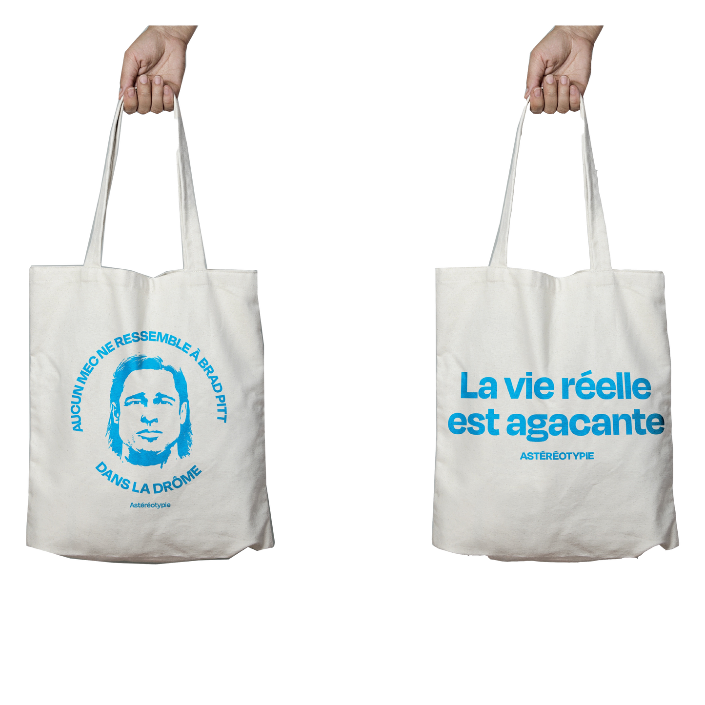 TOTE BAG - "LA VIE RÉELLE EST AGAÇANTE"