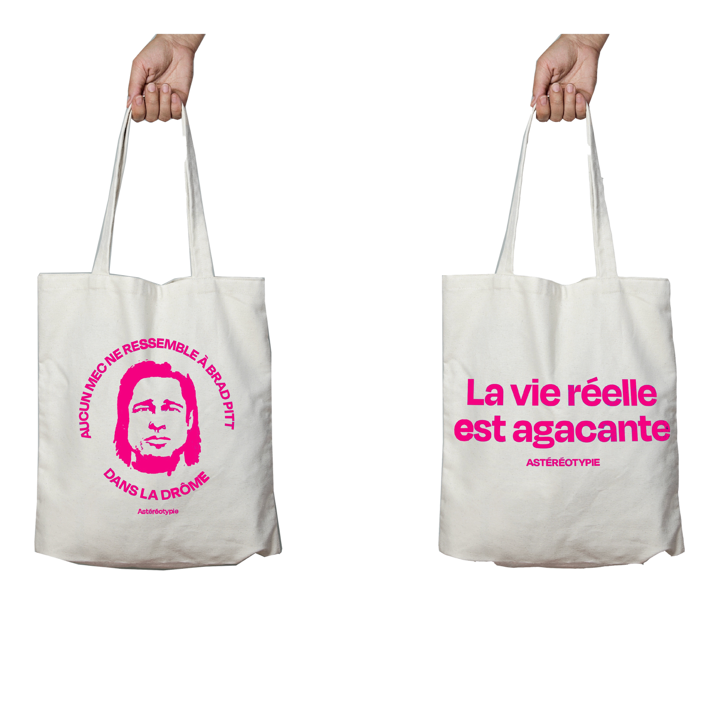 TOTE BAG - "LA VIE RÉELLE EST AGAÇANTE"