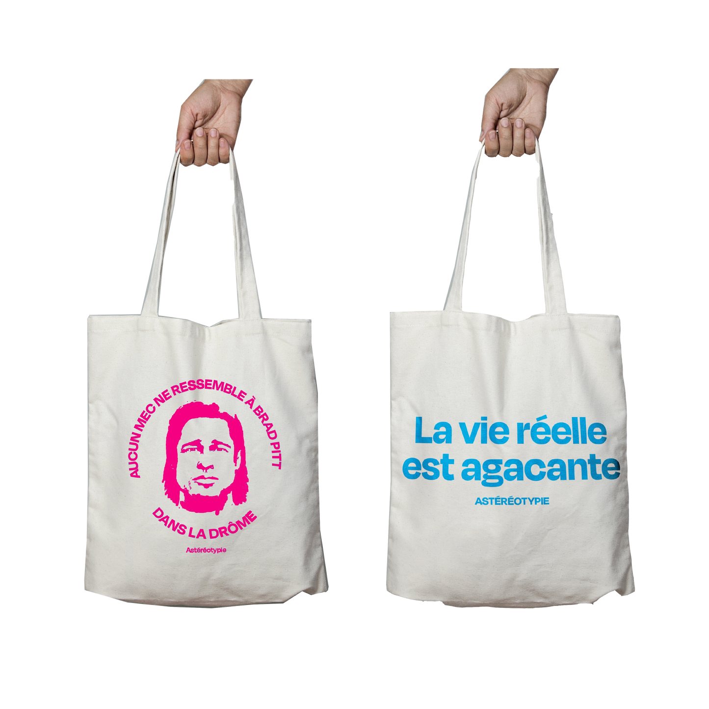 TOTE BAG - "LA VIE RÉELLE EST AGAÇANTE"