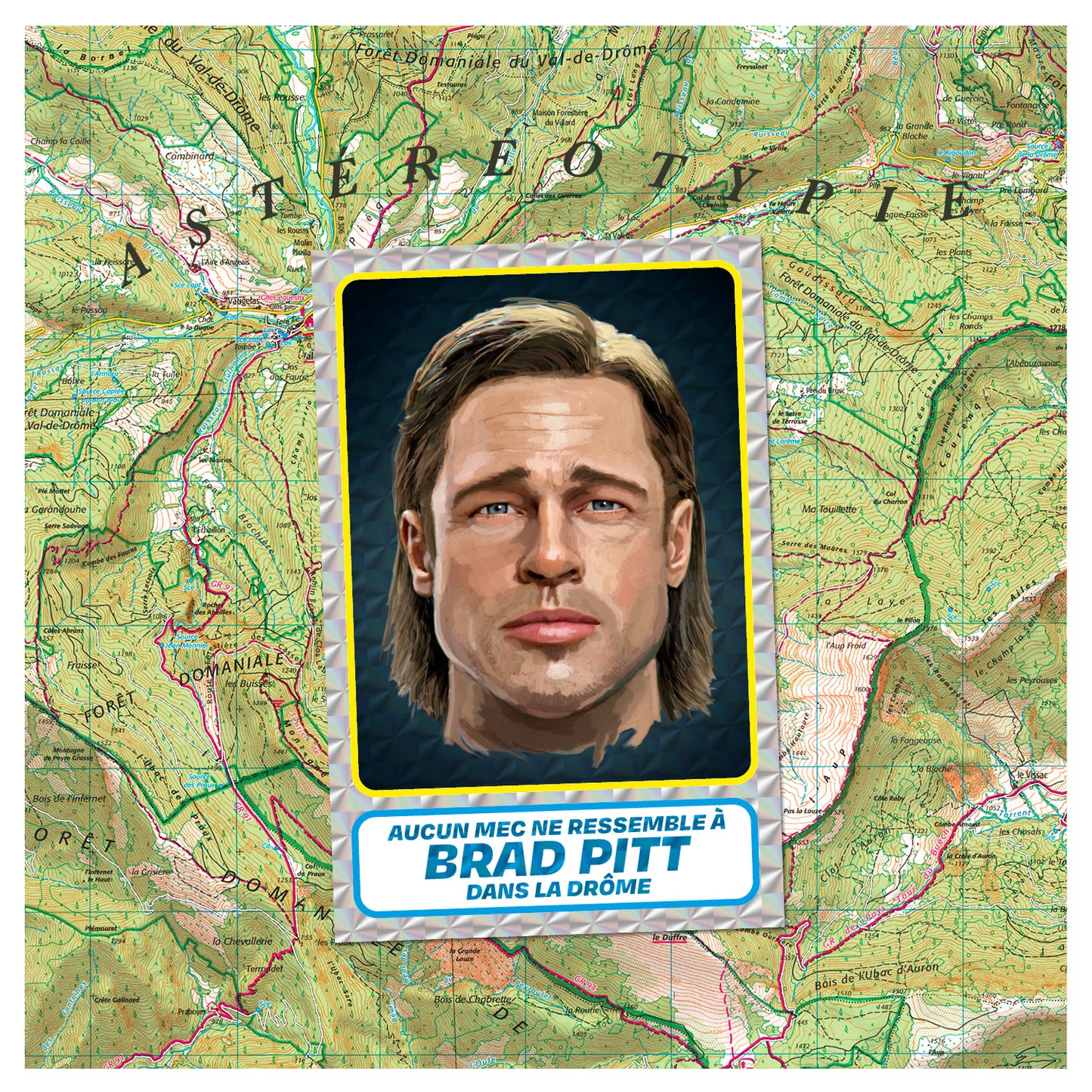 STICKERS BRAD PITT + VIGNETTES PANINI